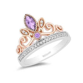 Buy Enchanted Disney Ring, Disney Aurora Ring, 0.5 Ct Princess Diamond  Frame Engagement Ring, Two Tone Engagement Ring, Classic Christmas Gift  SJ2833 Free Shipping- Shopneez Jewelry